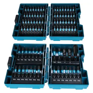 Makita E-03109 90 Piece Black Impact Torsion Screwdriver Bit Set High Durability