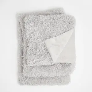 Fluffy Throw Over Sofa Bed Fleece Blanket