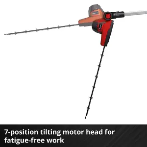 Einhell Cordless High Reach Hedge Trimmer 41cm 18V Power X-Change Pole-Mounted Trimmer GC-HH 18/45 Li-Solo - Body Only