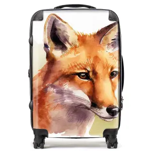 Fox Watercolour Suitcase - Medium