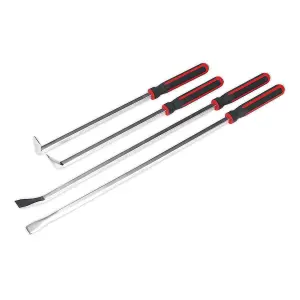 Sealey Pry Bar Set 4pc Heavy-Duty with Hammer Cap AK9100