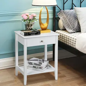 End Table Set White