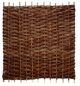 Willow Hurdle Fence Panel Bunch Weave Coppiced Handwoven 6ft x 3ft