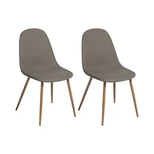 North Andover Upholstered Dining Chair (Set of 2) Taupe