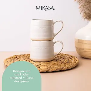 Mikasa Farmhouse Love Set of 2 380ml Mugs