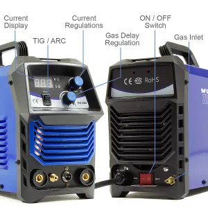 TIG DC MMA Welder Wolf Professional TIG 200 Combined