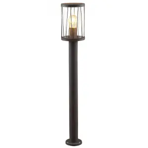 CGC Dark Grey Diagonal Pattern Tall Post Pathway Light