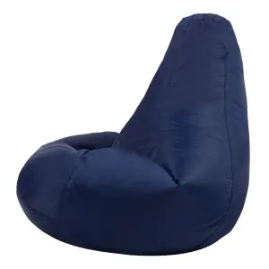 Veeva Recliner Indoor Outdoor Bean Bag Navy Blue Bean Bag Chair