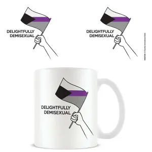 Pyramid International Demisexual Mug White/Black/Purple (One Size)