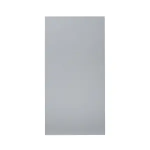 GoodHome Alisma High gloss grey Slab Tall larder Cabinet door (W)600mm (H)1181mm (T)18mm