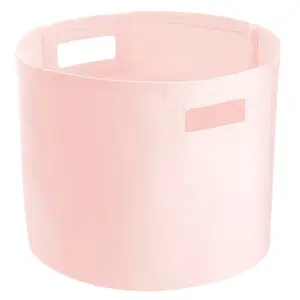 Westford Mill Canvas Storage Basket Pastel Pink (M)