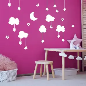 Walplus White Sky Baby Sleep Kids Sticker PVC