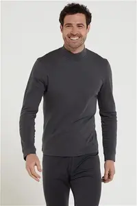 Mountain Warehouse Meribel Mens Turtle Neck Top - Grey | Size XS