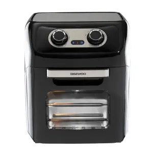 Daewoo 12 Litre Air Fryer Rotisserie Oven Black SDA2488GE