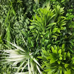 Greenplants premium artificial green plant living wall panel 1m x 1m - Galaxy