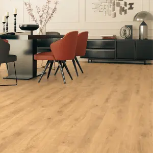 Anglo Flooring X FloorLabs, Oak Wien, Natural Oak Wood Plank Oak Effect Laminate Flooring, 8mm, 1.85m²