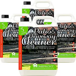 Homefront Patio and Driveway Cleaner - Deeply Cleans to Remove Dirt, Grime and Stains - Easy to Use Fluid (20 Litres)