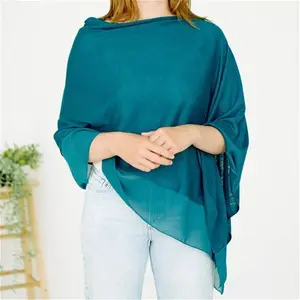 Light Weight Wool Mix Poncho