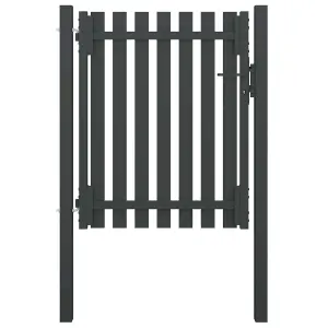 Berkfield Garden Fence Gate Steel 1x1.5 m Anthracite