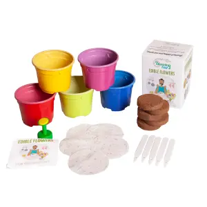 Edible Flowers Seed Grow Kit - 5 Flower Varieties