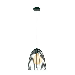 Lucide Macarons Retro Pendant Light 24.5cm- 1xE27 - Green