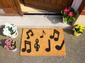 Music Notes Doormat - Regular 60x40cm