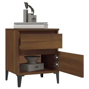 Berkfield Bedside Cabinets 2 pcs Brown Oak 40x35x50 cm