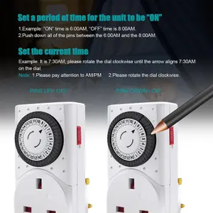 Extrastar 24 Hour Mechanical Timer Switch