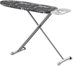 Trendi Ironing Board  Iron Holder and Silicone Stoppers  Fully Adjustable Height  Innovative Design Space Saving Solution Jumbo