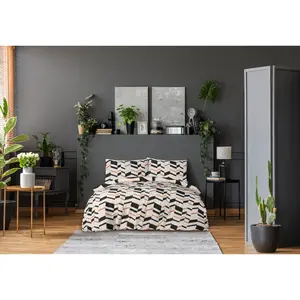 St. Charles Polyester Abstract Duvet Cover Set with Pillowcases 230 x 220cm