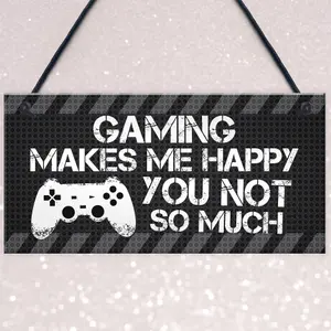 Red Ocean Novelty Gaming Sign Gift Funny Rude Christmas Gift For Brother Son Playstation Inspired Gamer Gifts