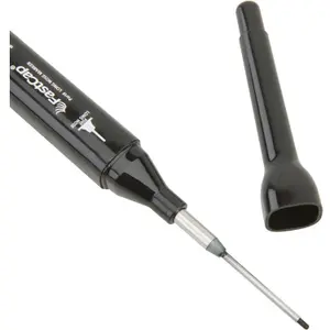 FastCap 2-in-1 Long Nosed & Chisel Tip Marker Black 28mm