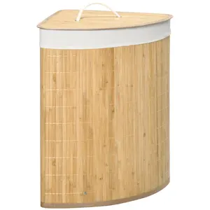 Fabric Laundry Hamper with Handles Natural