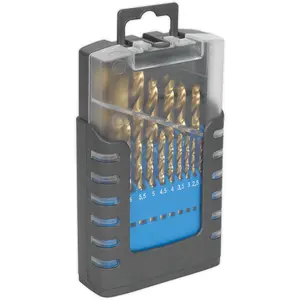 19 Piece HSS Drill Bit Set with Split Point Tips - Precision Sizes from 1mm to 10mm