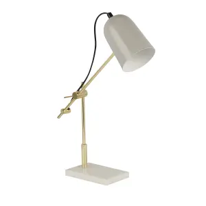 Lighting Collection Enping Grey Task Lamp