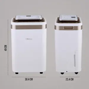 Belaco 12L/Day Dehumidifier, Portable Dehumidifier with Digital Humidity Display, 3.5L Water Tank