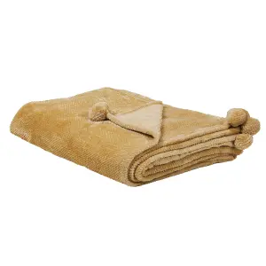 Blanket SAITLER 200 x 220 cm Mustard