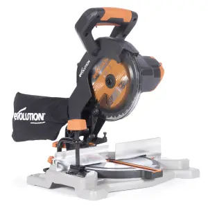 Evolution Cordless R185CMS-Li 185mm Compound Mitre Saw 18v Li-Ion EXT Inc Multi-Material Blade