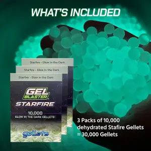 Gelblaster bundle Starfire gellets 3 pack +depot