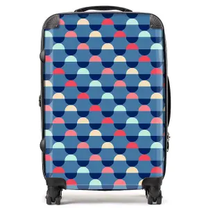 Geometric Pattern Suitcase - Medium