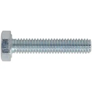 50 Pack High Tensile M4 x 20mm Setscrews - Grade 8.8 Zinc Plated Fully Threaded DIN 933