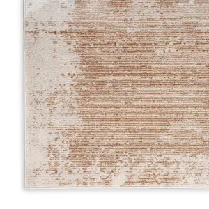 Rose Gold Abstract Modern Easy to clean Rug for Bedroom & Living Room-160cm X 221cm