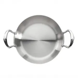 Samuel Groves Classic 24cm Stainless Steel Triply Chefs Pan Double Handled