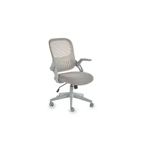 Stylish Grey Mesh Back Office Chair