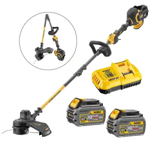 Dewalt DCM5713T2 54v XR Flexvolt Cordless Grass Trimmer Cutter Split Shaft 2x6ah