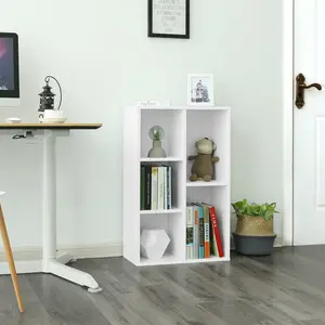 Arkwright 5 Grid Bookcase White