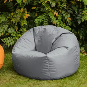 Veeva Classic Indoor Outdoor Bean Bag Grey Bean Bag Chair