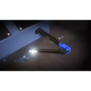 Sealey Rechargeable Slim Folding Pocket Light 2 COB & 1 SMD LED - Blue LED01B