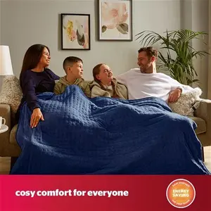 Silentnight Heated Throw - Navy