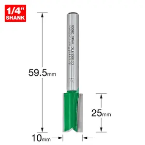 Trend C016 x 1/4 TCT Two Flute Cutter 10.0 x 19.1mm